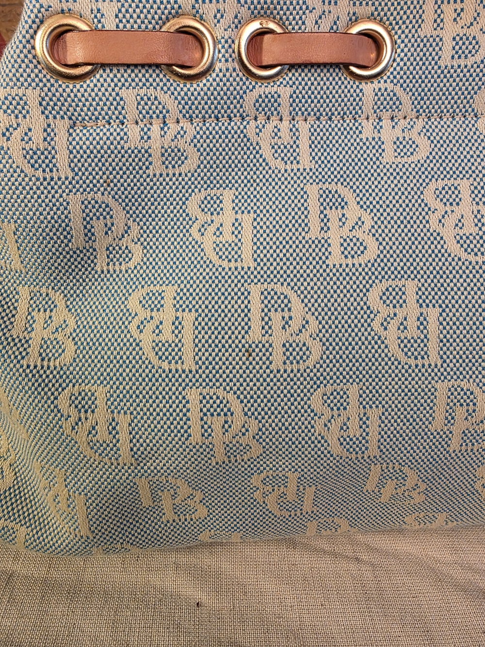 Dooney & Bourke Canvas Monogram Satchel Handbag View 5